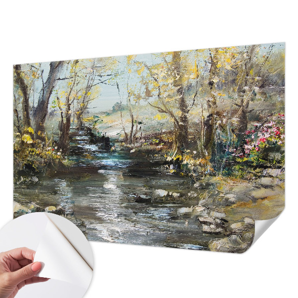 Hochwertige Bildtapete Waldbach