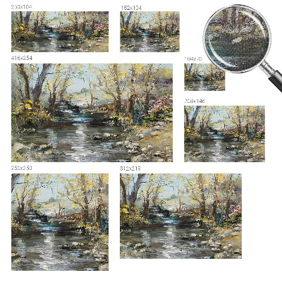 Hochwertige Bildtapete Waldbach