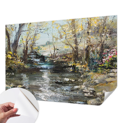 Hochwertige Bildtapete Waldbach