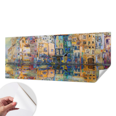 Selbstklebende Fototapete mit dem Motiv einer magischen Stadt