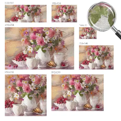 Selbstklebende Fototapete für die Wand mit Motiv Wildblumen