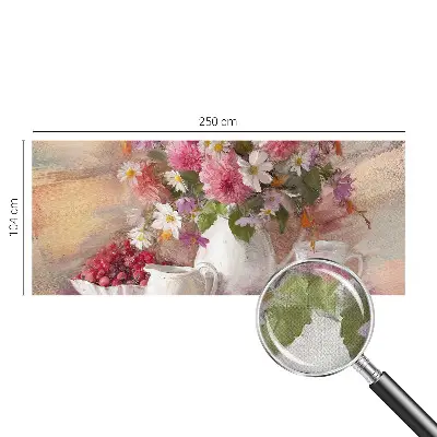 Selbstklebende Fototapete für die Wand mit Motiv Wildblumen