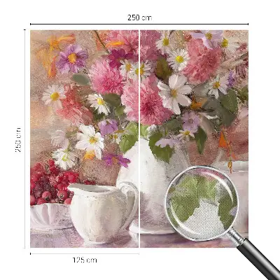 Selbstklebende Fototapete für die Wand mit Motiv Wildblumen