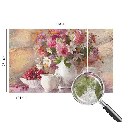 Selbstklebende Fototapete für die Wand mit Motiv Wildblumen