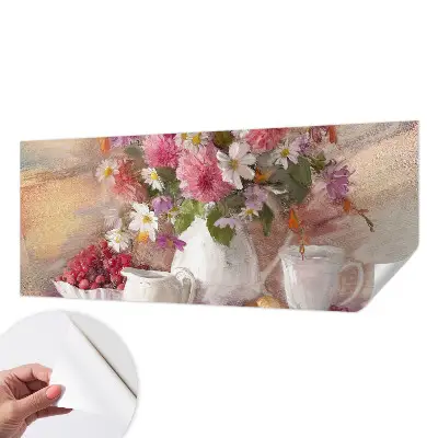 Selbstklebende Fototapete für die Wand mit Motiv Wildblumen