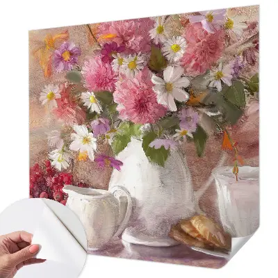 Selbstklebende Fototapete für die Wand mit Motiv Wildblumen