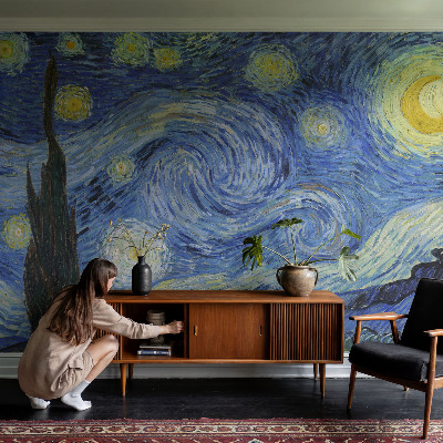 Selbstklebende Fototapete fürs Wohnzimmer mit dem Motiv „Nachtwirbel“