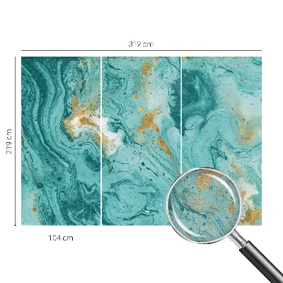 Selbstklebende Fototapete fürs Schlafzimmer mit Motiv Meereswellen
