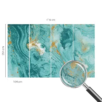 Selbstklebende Fototapete fürs Schlafzimmer mit Motiv Meereswellen