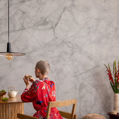 16D-Fototapete fürs Wohnzimmer mit Marmoroptik für ein elegantes Wohnambiente