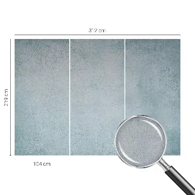 16D-Fototapete fürs Schlafzimmer mit grauem Betonmotiv