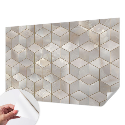 Hochwertige Bildtapete mit geometrischem Mosaikmotiv