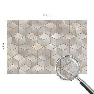 Hochwertige Bildtapete mit geometrischem Mosaikmotiv
