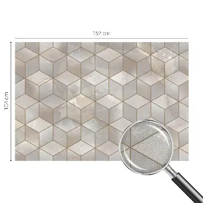 Hochwertige Bildtapete mit geometrischem Mosaikmotiv