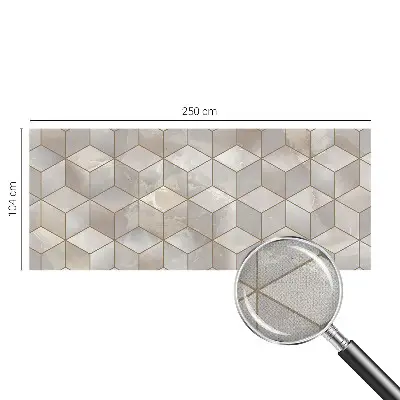 Hochwertige Bildtapete mit geometrischem Mosaikmotiv