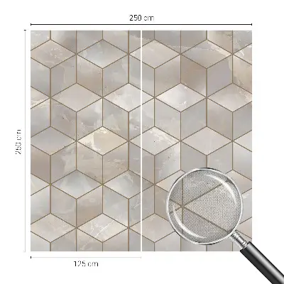 Hochwertige Bildtapete mit geometrischem Mosaikmotiv