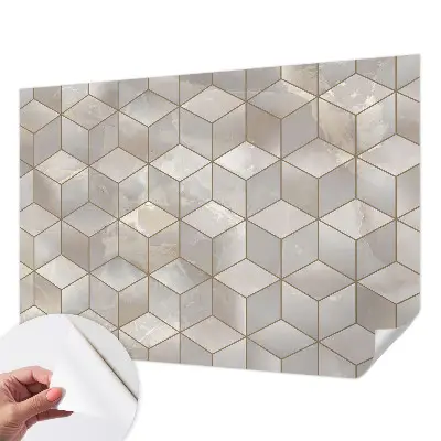 Hochwertige Bildtapete mit geometrischem Mosaikmotiv