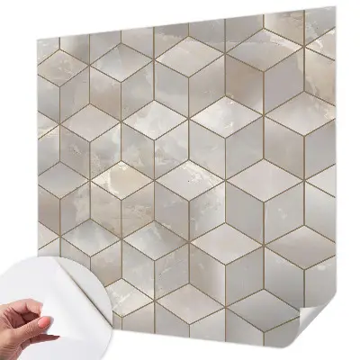 Hochwertige Bildtapete mit geometrischem Mosaikmotiv