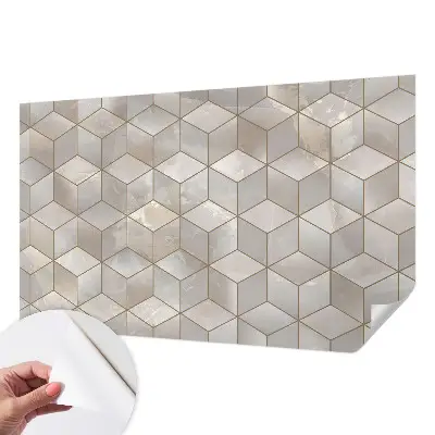 Hochwertige Bildtapete mit geometrischem Mosaikmotiv
