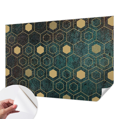 Selbstklebende Fototapete Geometrische Sechsecke