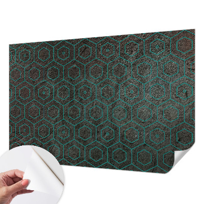 Selbstklebende Fototapete fürs Wohnzimmer mit geometrischem Muster