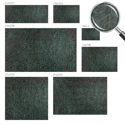 Selbstklebende Fototapete fürs Wohnzimmer mit geometrischem Muster