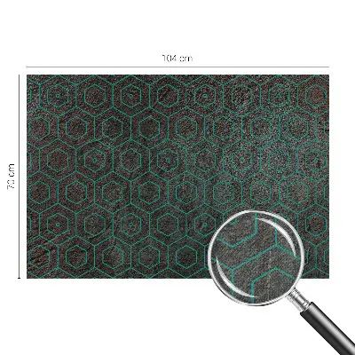 Selbstklebende Fototapete fürs Wohnzimmer mit geometrischem Muster