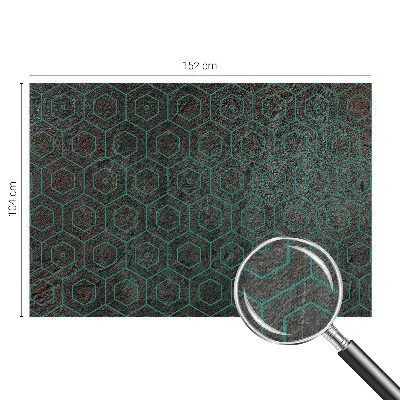Selbstklebende Fototapete fürs Wohnzimmer mit geometrischem Muster