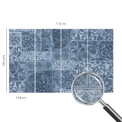 Selbstklebende Fototapete für die Wand mit Pflanzenornamenten