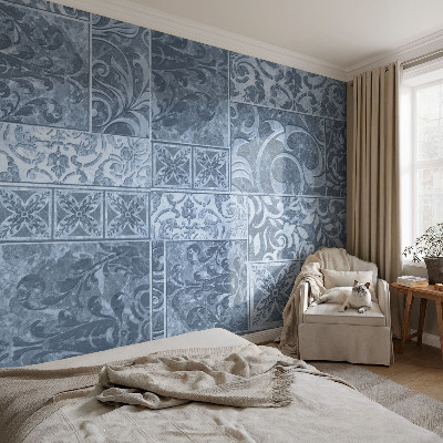 Selbstklebende Fototapete für die Wand Pflanzenornamente