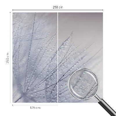 17D-Fototapete fürs Wohnzimmer Taubedeckter Löwenzahn
