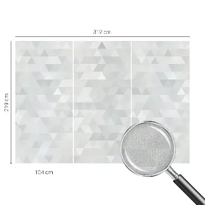17D-Fototapete fürs Schlafzimmer mit grauem Muster