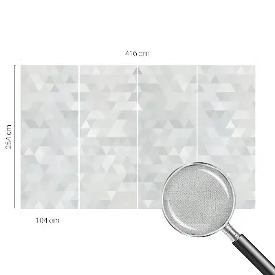17D-Fototapete fürs Schlafzimmer mit grauem Muster