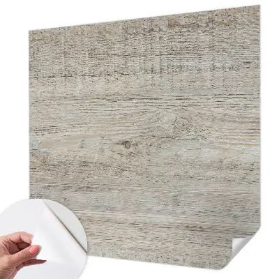 Motivtapete fürs Wohnzimmer mit Holzringen als Dekormotiv