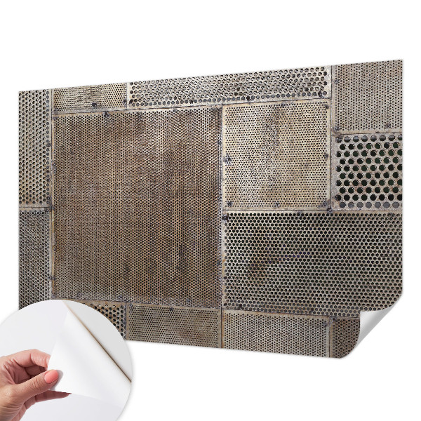 Selbstklebende Fototapete fürs Wohnzimmer Metallische Muster