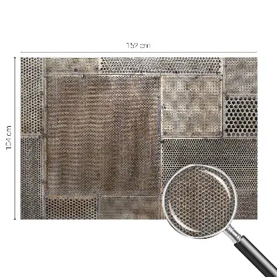 Selbstklebende Fototapete fürs Wohnzimmer mit metallischem Muster