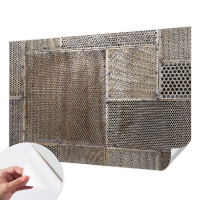 Selbstklebende Fototapete fürs Wohnzimmer Metallische Muster