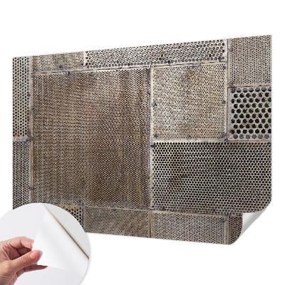 Selbstklebende Fototapete fürs Wohnzimmer Metallische Muster