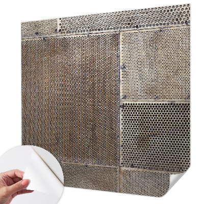 Selbstklebende Fototapete fürs Wohnzimmer Metallische Muster