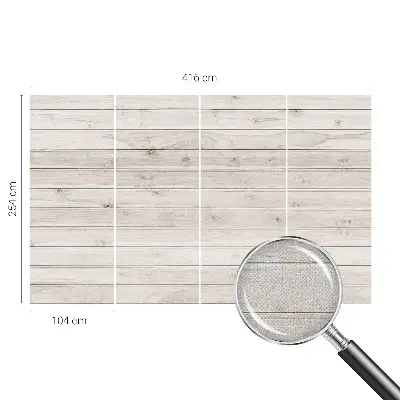 Selbstklebende Fototapete für die Wand mit Naturholz-Optik