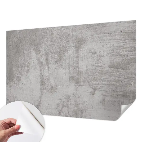 Selbstklebende Fototapete fürs Schlafzimmer mit Motiv in Rohbeton-Optik