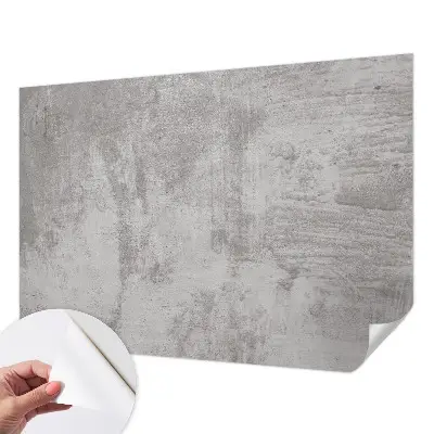 Selbstklebende Fototapete fürs Schlafzimmer mit Motiv in Rohbeton-Optik