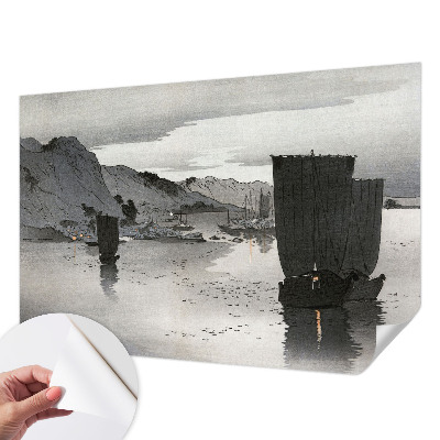 Fototapete in 3D-Optik mit Motiv 'Abendbucht'