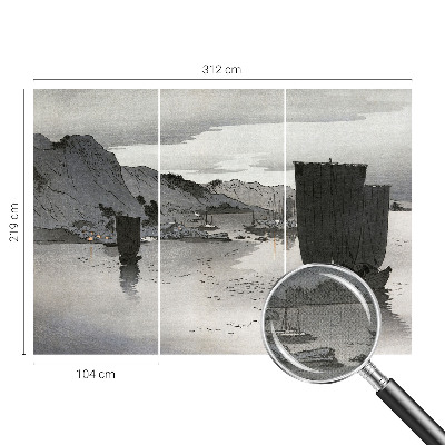 Fototapete in 3D-Optik Abendbucht