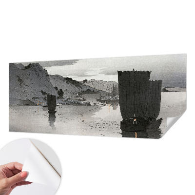 Fototapete in 3D-Optik mit Motiv 'Abendbucht'