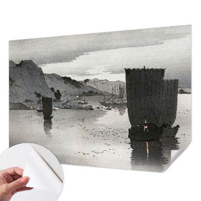 Fototapete in 3D-Optik mit Motiv 'Abendbucht'