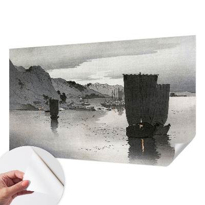 Fototapete in 3D-Optik mit Motiv 'Abendbucht'