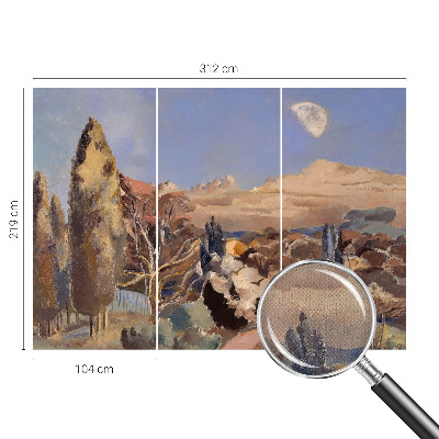 18D-Fototapete mit Waldlandschaft