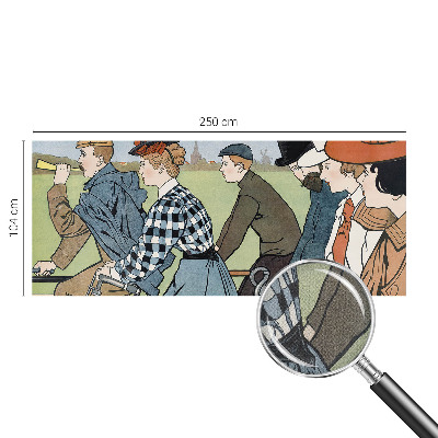 18D-Fototapete fürs Wohnzimmer Vintage-Radfahrer