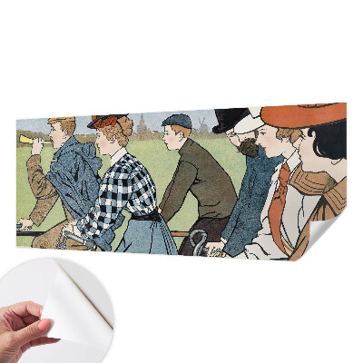 18D-Fototapete fürs Wohnzimmer Vintage-Radfahrer